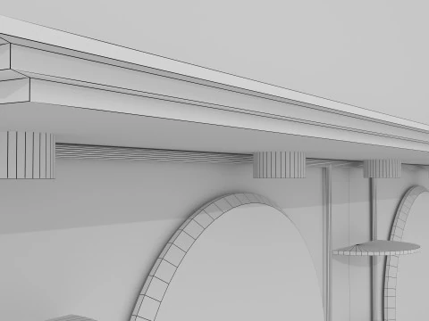 Barbershop Counter 8K 3D Model