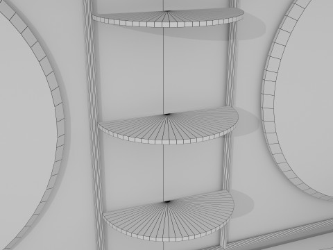 Barbershop Counter 8K 3D Model