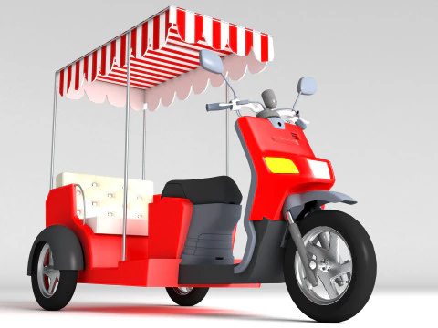 モーターリキシャ 8K 3Dモデル