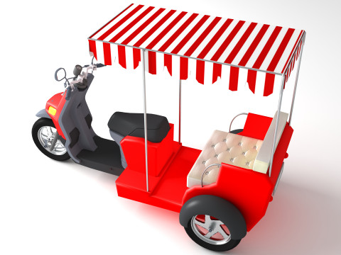 Motorickshaw 8K Modelo 3D
