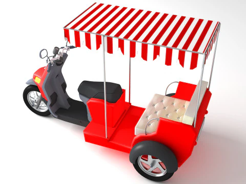 Motorickshaw 8K 3D Model
