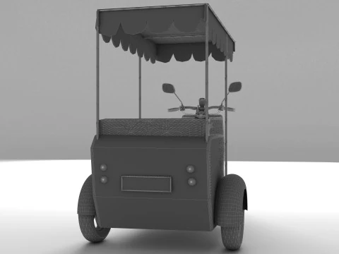 Motorickshaw 8K 3D Model