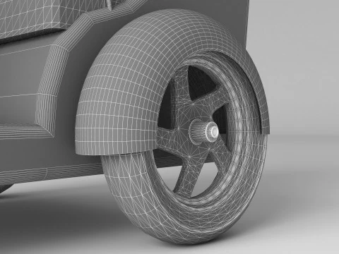 Motorickshaw 8K 3D Model