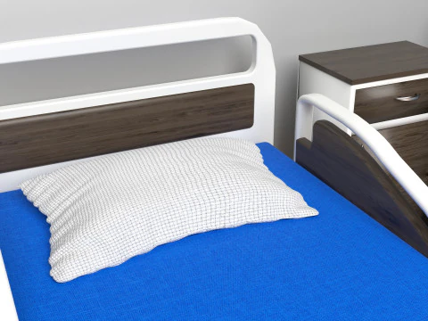 Hospital Room Interior 2 3D Model