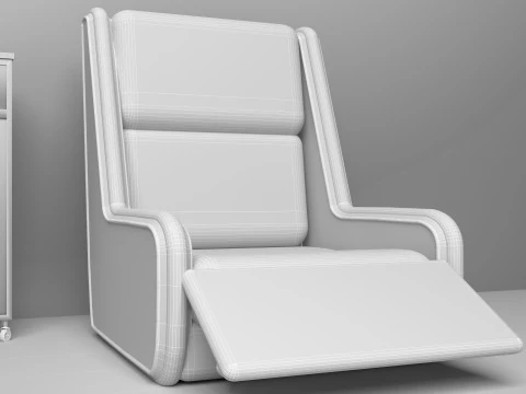 Hospital Room Interior 2 3D Model