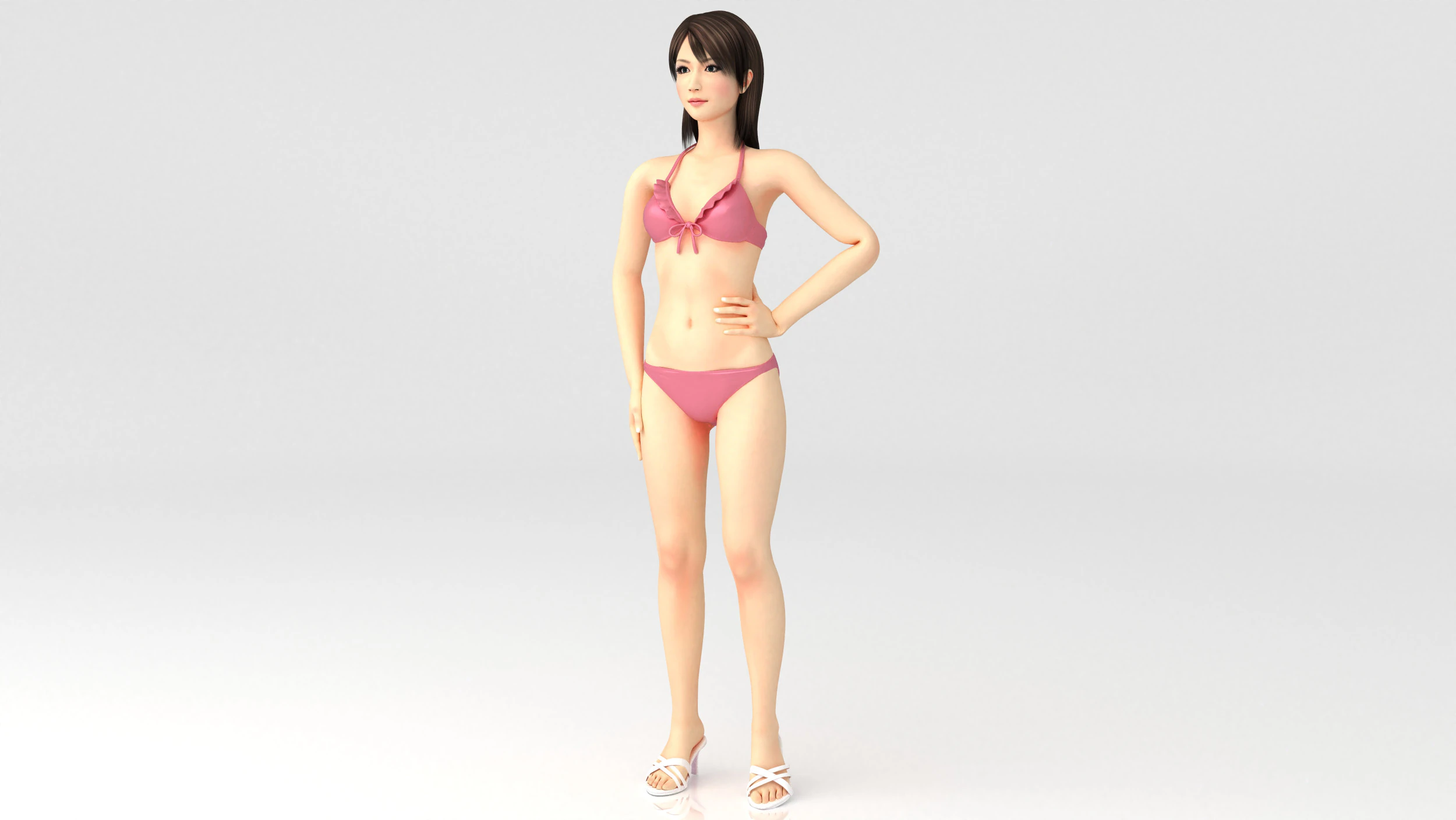 Seductive Girl 3D Model .c4d .max .obj .3ds .fbx .stl .blend 