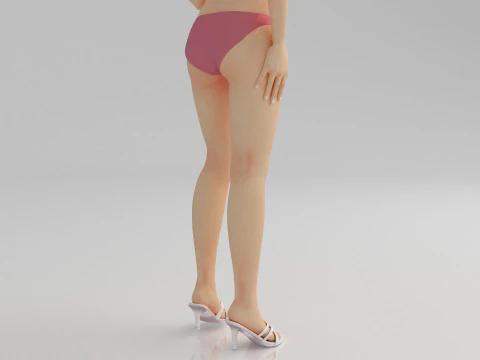Seductive Girl 3D Model
