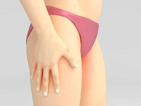 Seductive Girl 3D Model