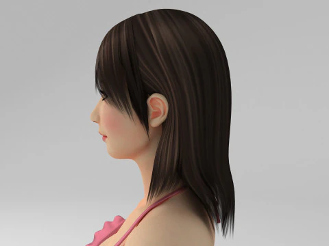 Seductive Girl 3D Model