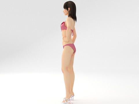 Seductive Girl 8K Modelo 3D