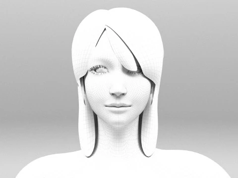 Seductive Girl 3D Model