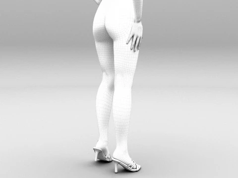 Seductive Girl 3D Model