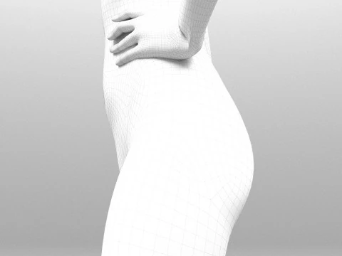 Seductive Girl 3D Model