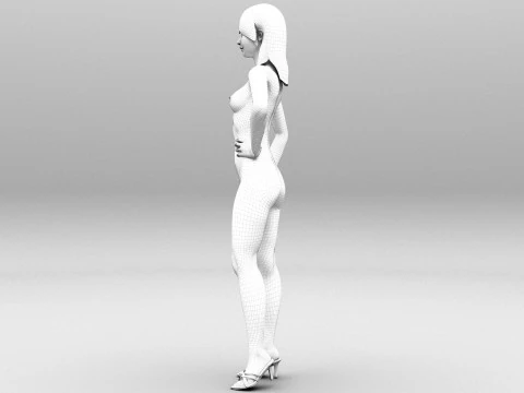 Seductive Girl 3D Model