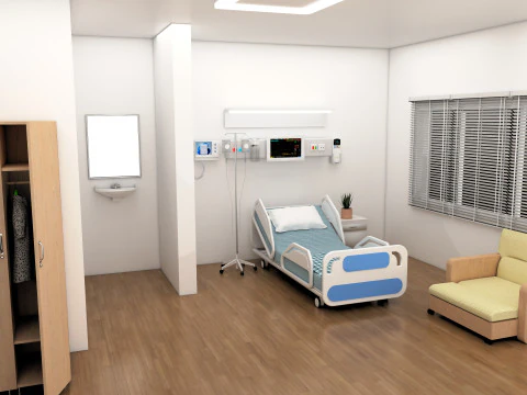 Sala Pacjenta 8K Model 3D