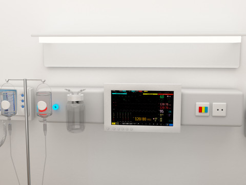 Patient Room 8K 3D Model