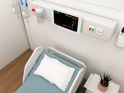 Patient Room 8K 3D Model
