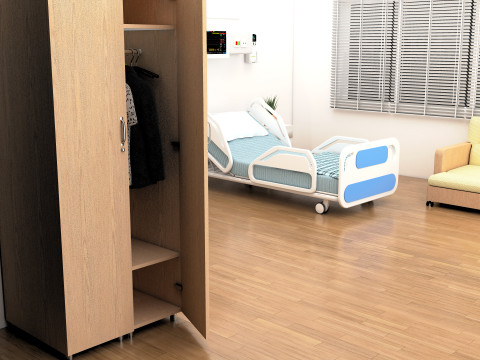 Patient Room 8K 3D Model