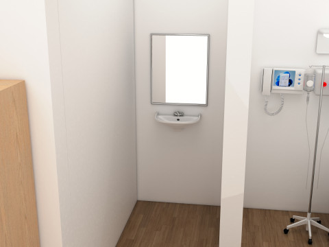 Patient Room 8K 3D Model
