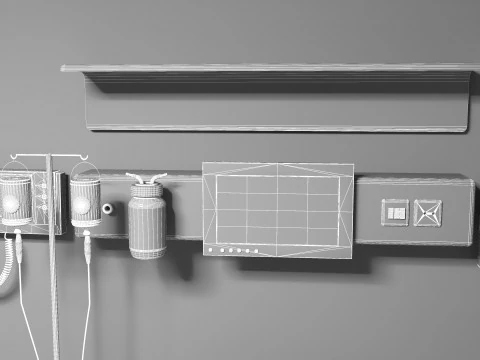 Patient Room 3D Model