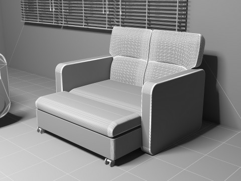 Patient Room 8K 3D Model