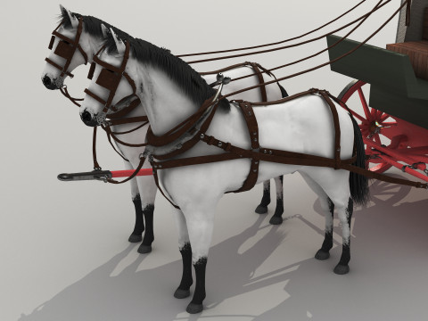 Covered Wagon 8K 3D 모델