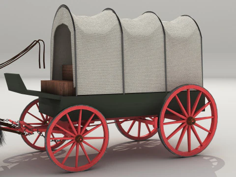 Carro cubierto 8K Modelo 3D