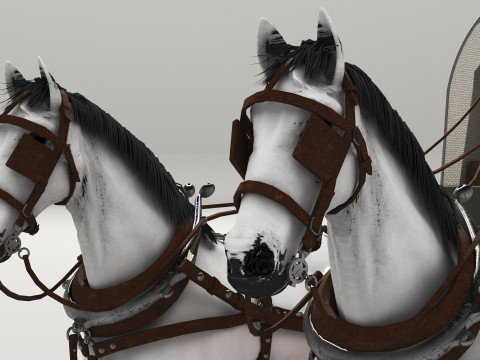 Covered Wagon 8K 3D 모델