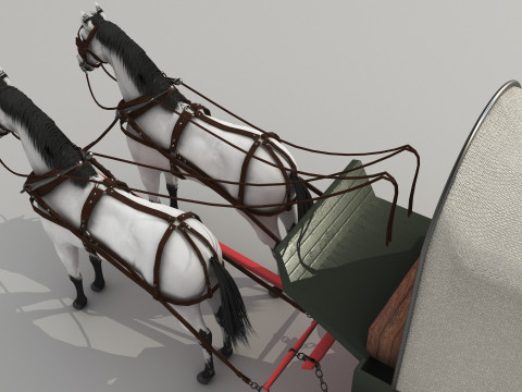 Covered Wagon 8K 3D 모델