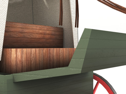 Covered Wagon 8K 3D 모델