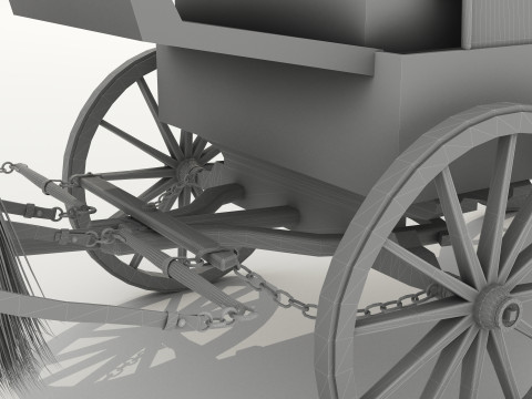 Covered Wagon 8K 3D 모델
