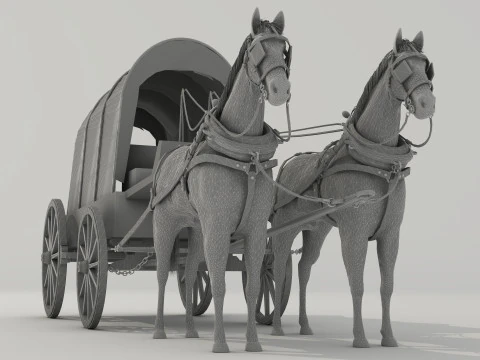 Carro cubierto 8K Modelo 3D