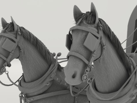 Covered Wagon 8K 3D 모델