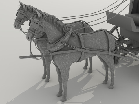 Covered Wagon 8K 3D 모델