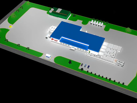Slaughterhouse 3D Model