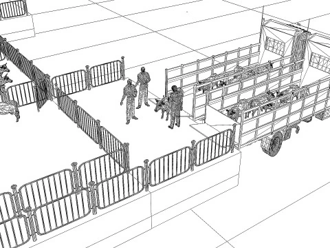 Slaughterhouse 3D Model