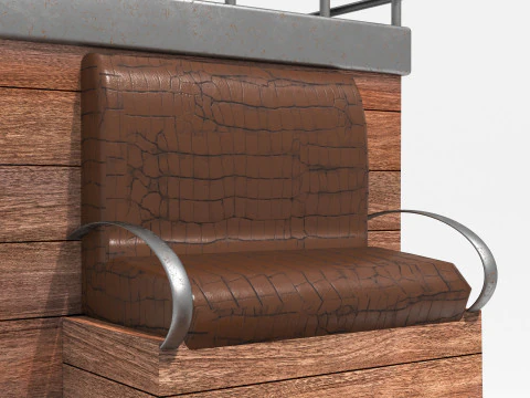 Western Wagon 3D Model