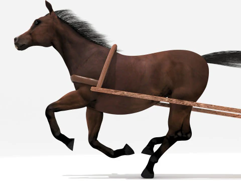 Western Wagon 3D Model