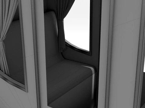 Western Wagon 3D Model