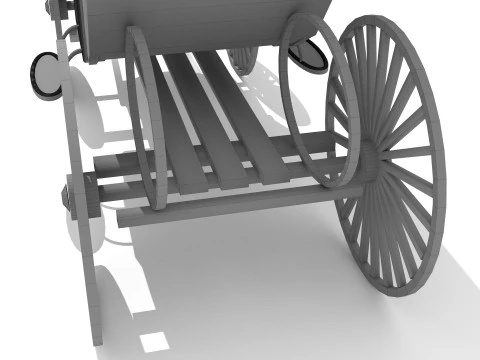 Western Wagon 3D Model