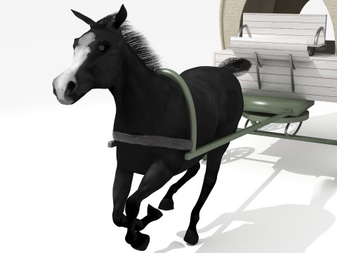 Western Wagon 5 - 8K Model 3D