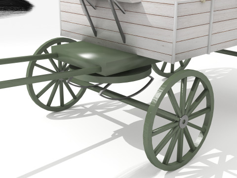 Western Wagon 5 - 8K Model 3D