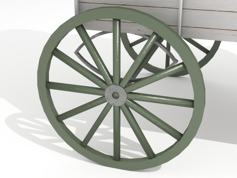 Western Wagon 5 - 8K Model 3D
