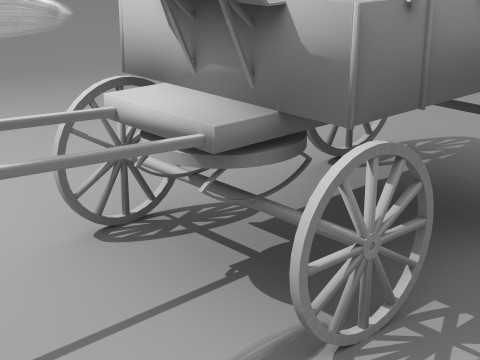 Western Wagon 5 - 8K Model 3D