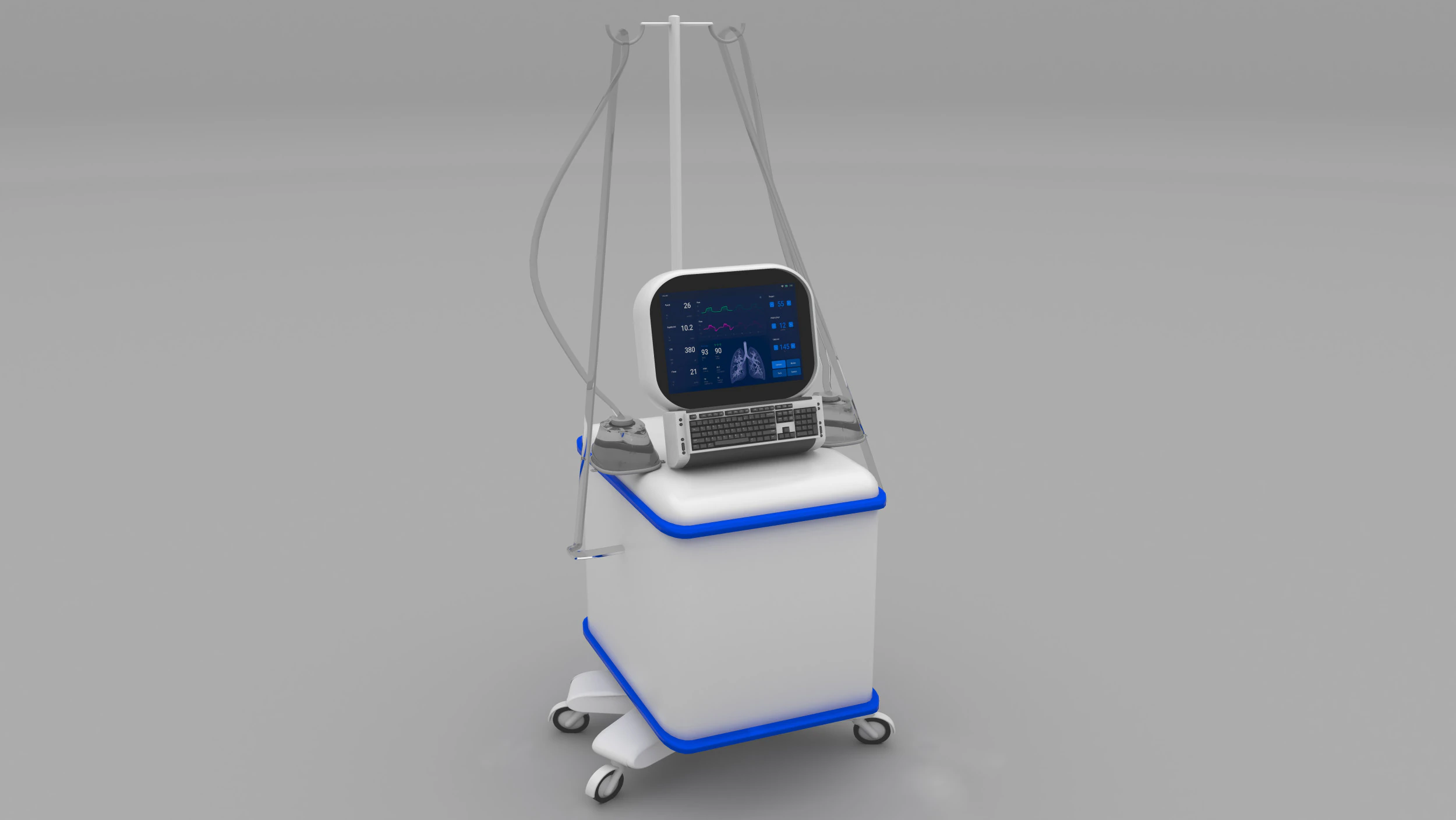 Respirator 2 - 8K 3D Model .c4d .max .obj .3ds .fbx .stl .blend 