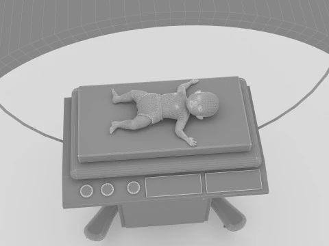 Baby Incubator 8K 3D Model