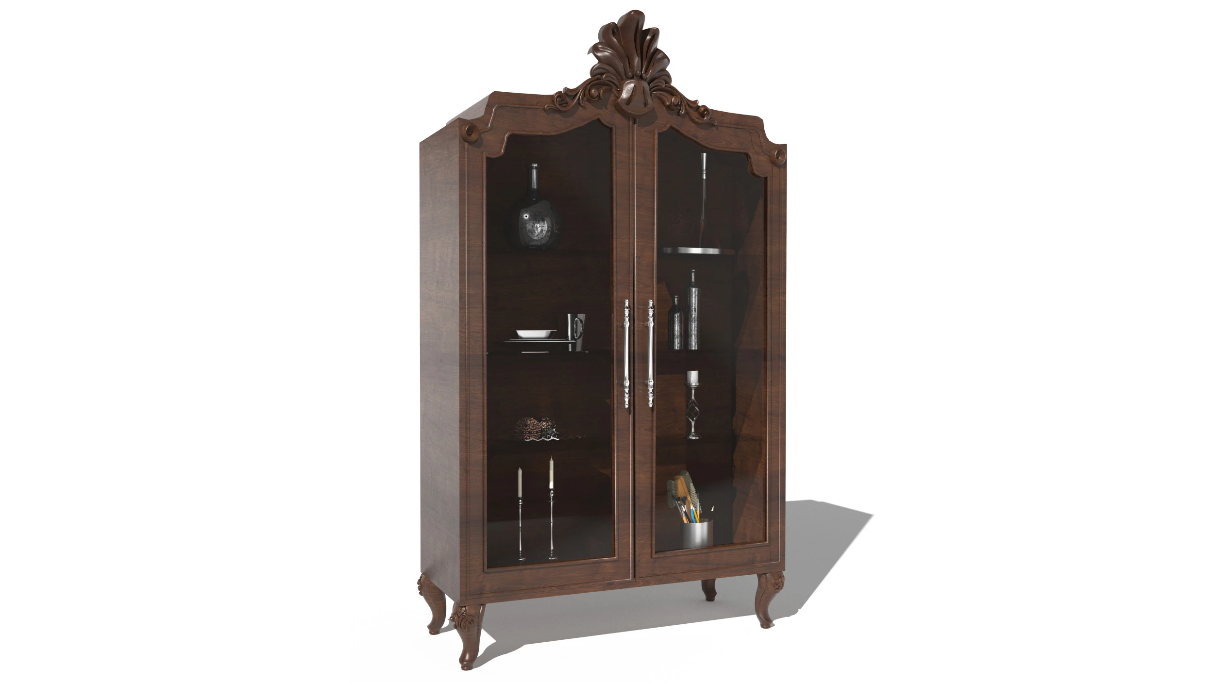 Silverware Cabinet 2 - 8K 3D Model .c4d .max .obj .3ds .fbx .stl .blend 