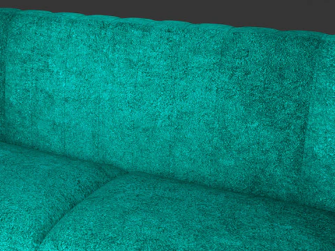 Sofa Turquoise 3D Model