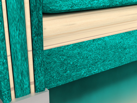 Sofa Turquoise 8K Modelo 3D