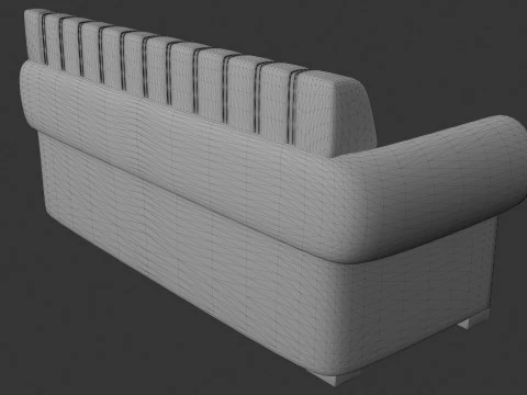 Sofa Turquoise 3D Model